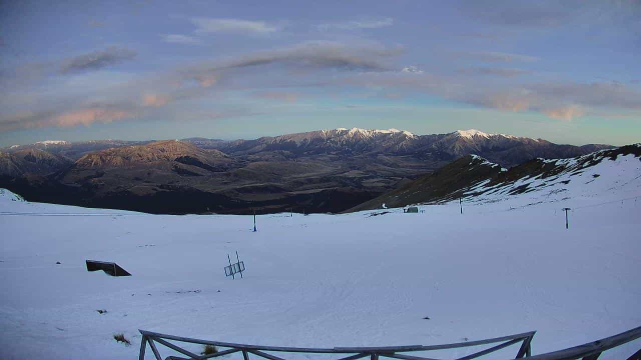Mt Cheeseman Cockayne Face webcam frame captured 15 September 2026 at 6:48 pm NZST
