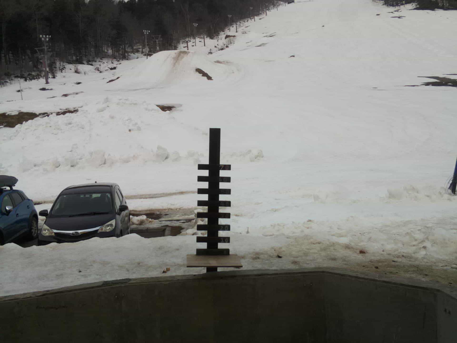 Nayoro Pitashiri Snow Gauge webcam frame captured 10 September 2026 at 11:34 pm GMT+9