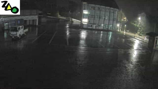 Zao Onsen Central Ropeway Car Park 1 webcam frame captured 16 September 2026 at 12:04 am GMT+9