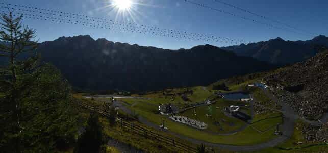 Ischgl Erlebnispark Vider Truja, 2.300m webcam frame captured 15 September 2026 at 5:42 pm GMT+2