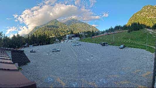 Friuli Venezia Giulia Sella Nevea webcam frame captured 15 September 2026 at 5:41 pm GMT+2