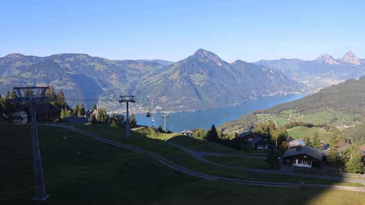 Emmetten Stockhütte-Upper Station North webcam frame captured 15 September 2026 at 5:34 pm GMT+2