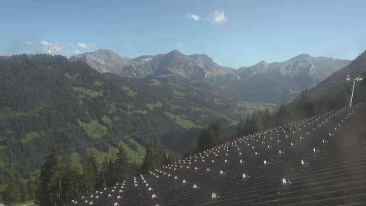 Gstaad Eggli webcam frame captured 15 September 2026 at 5:35 pm GMT+2