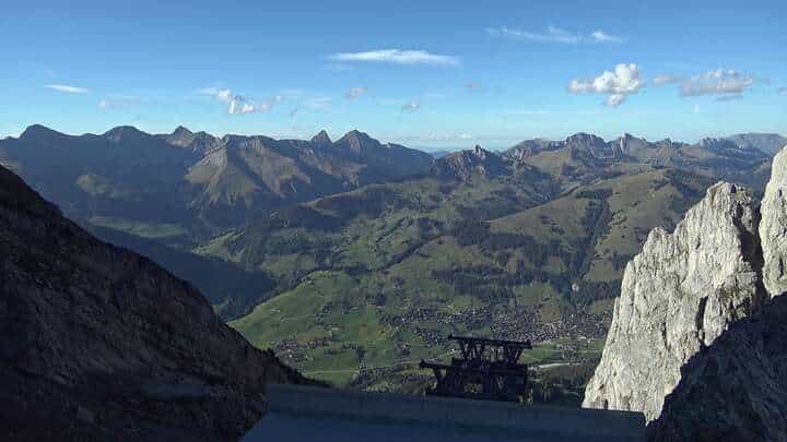 Rougemont (Gstaad) Videmanette webcam frame captured 15 September 2026 at 5:37 pm GMT+2