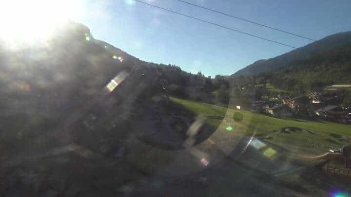 Leogang Base Station Asitzbahn webcam frame captured 15 September 2026 at 5:36 pm GMT+2