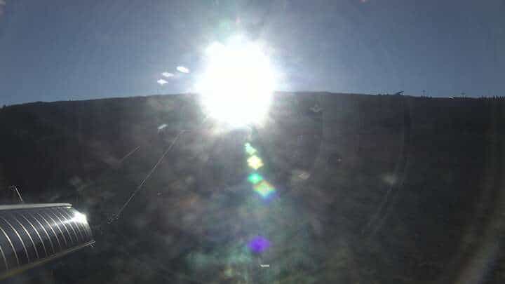 St. Margarethen im Lg. (Aineck) Gipfelbahn Base Station webcam frame captured 15 September 2026 at 5:39 pm GMT+2