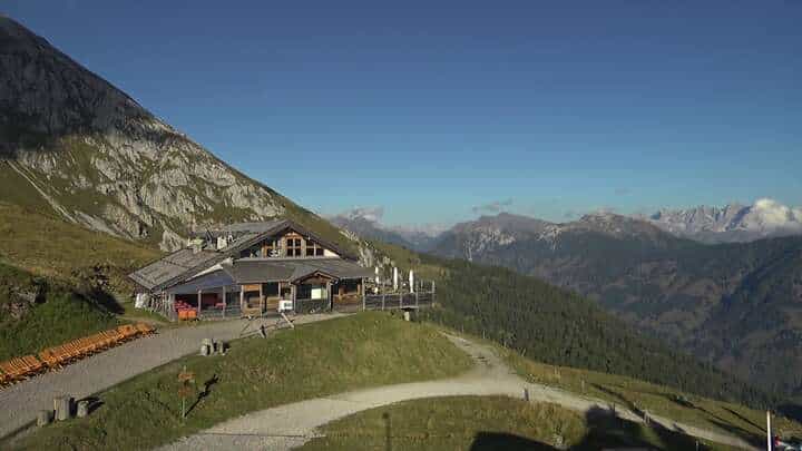 Predazzo Passo Feudo webcam frame captured 15 September 2026 at 5:40 pm GMT+2
