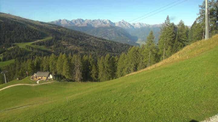St. Vigil (Kronplatz) Pre da Peres Upper Station webcam frame captured 15 September 2026 at 5:40 pm GMT+2