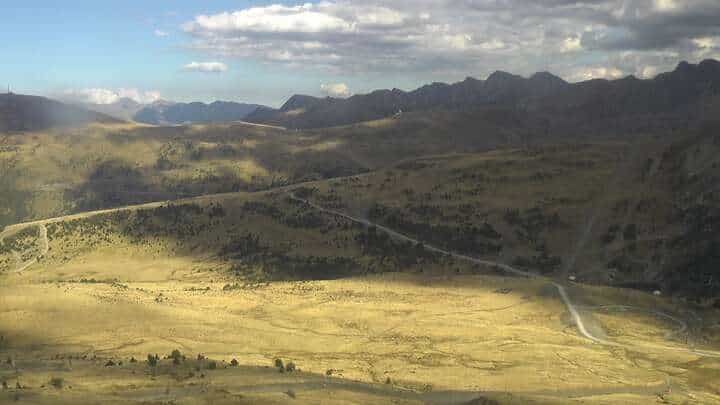 Encamp (Grandvalira) Cortals webcam frame captured 15 September 2026 at 5:19 pm GMT+2