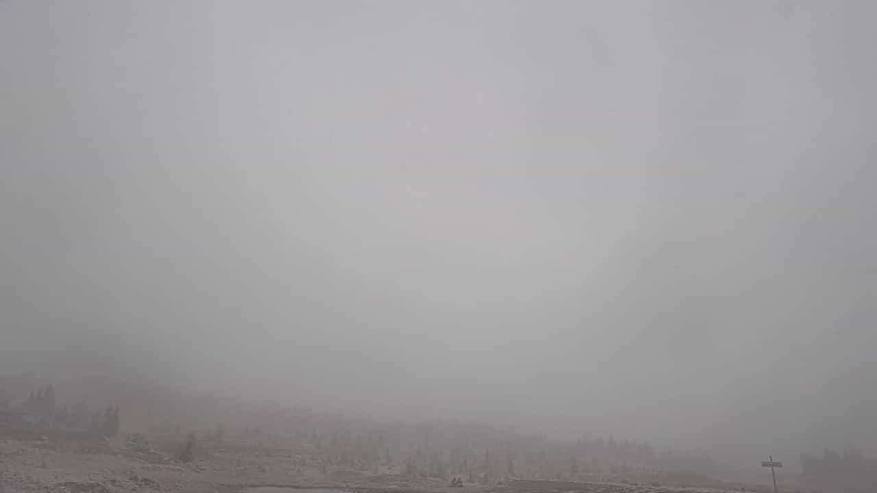 Banff Sunshine Aurora webcam frame captured 15 September 2026 at 9:37 am GMT-6