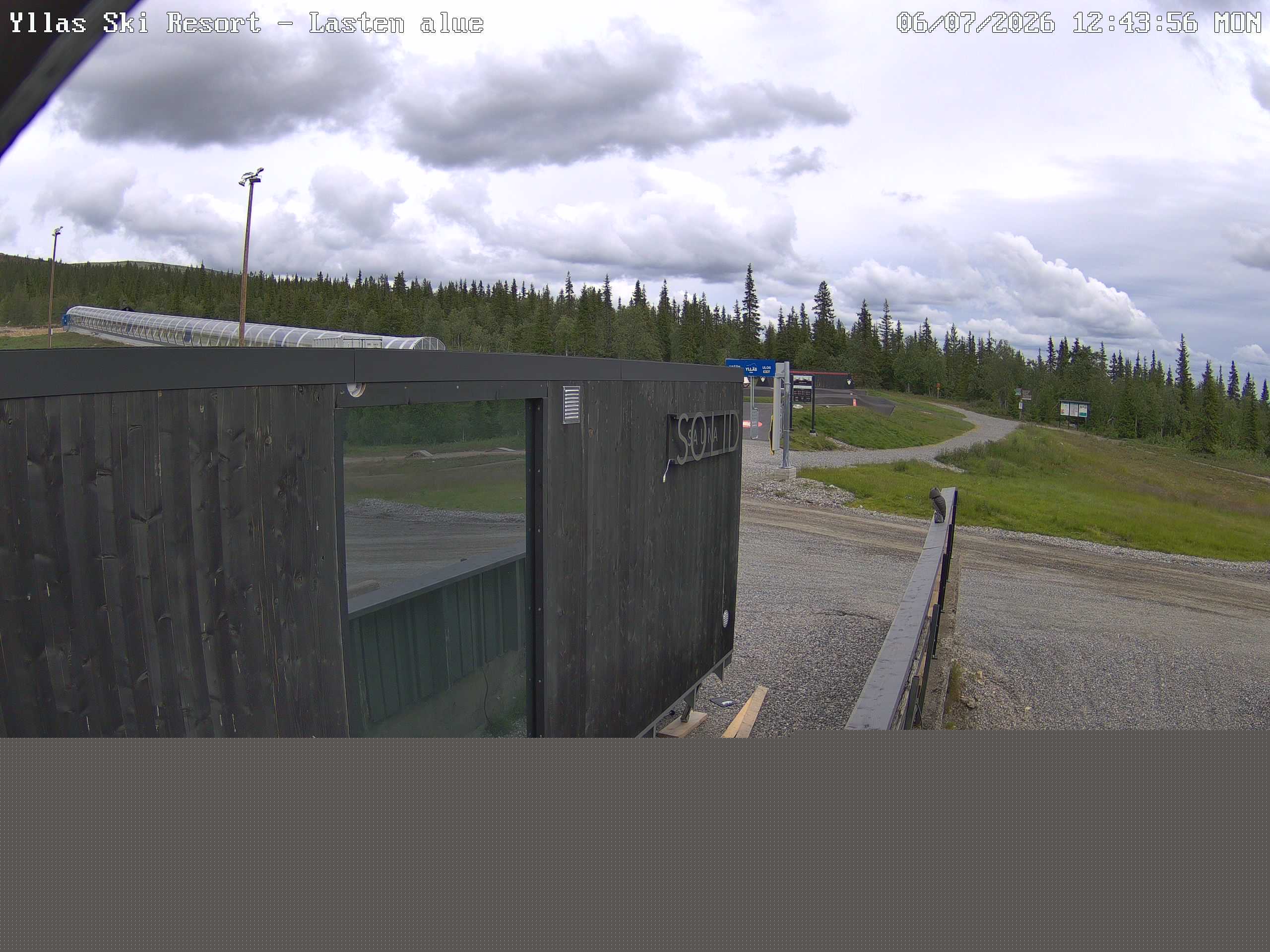 Ylläs Children's Area South webcam frame captured 13 September 2026 at 10:10 am GMT+3