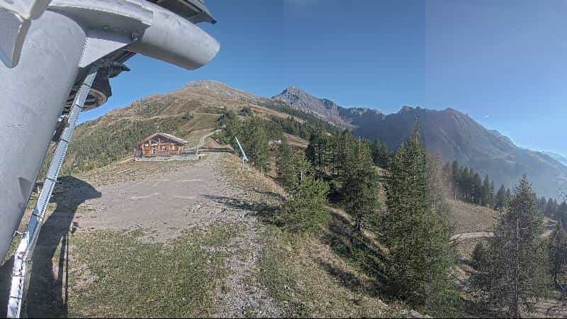 Sestriere Area Banchetta webcam frame captured 15 September 2026 at 5:35 pm GMT+2