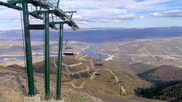 Deer Valley Revelator Express webcam frame captured 5 October 2026 at 4:39 pm GMT-6
