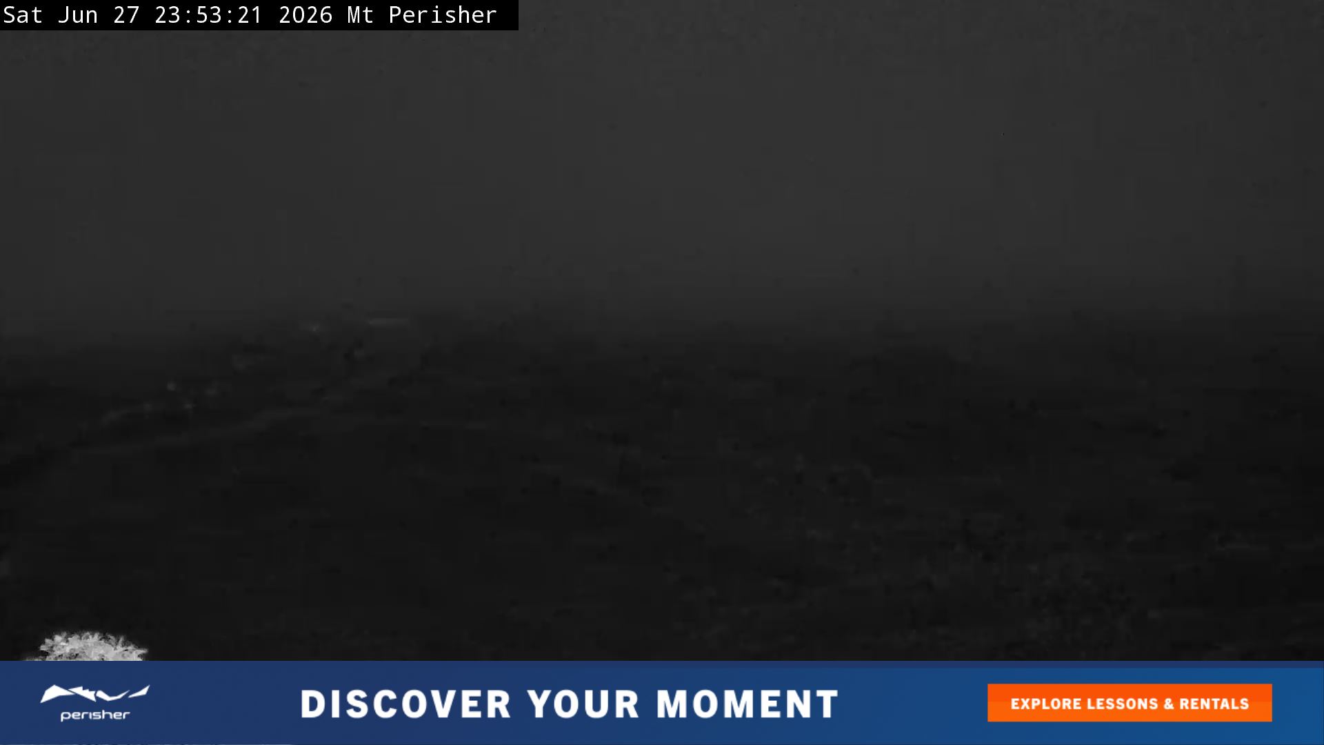 Perisher Mt Perisher snow cam captured at 27 June 2026 at 11:55 pm AEST