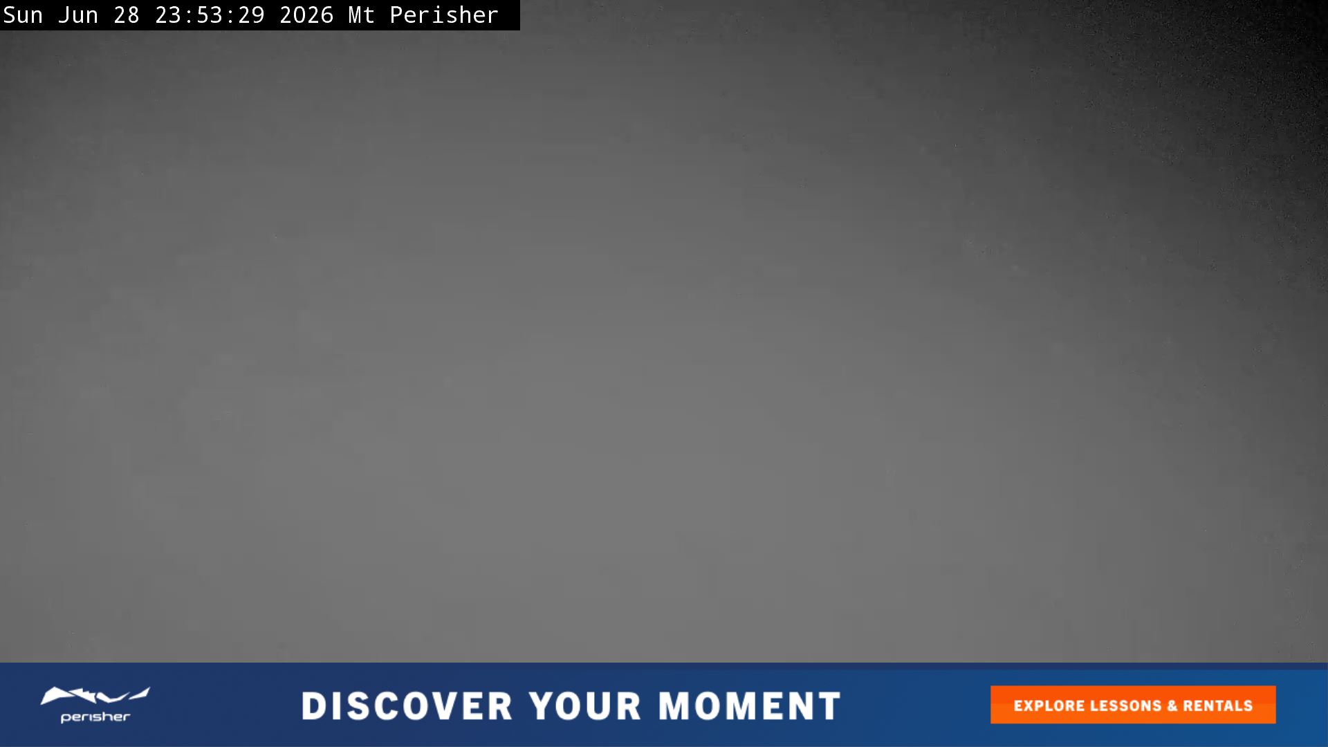 Perisher Mt Perisher snow cam captured at 28 June 2026 at 11:55 pm AEST