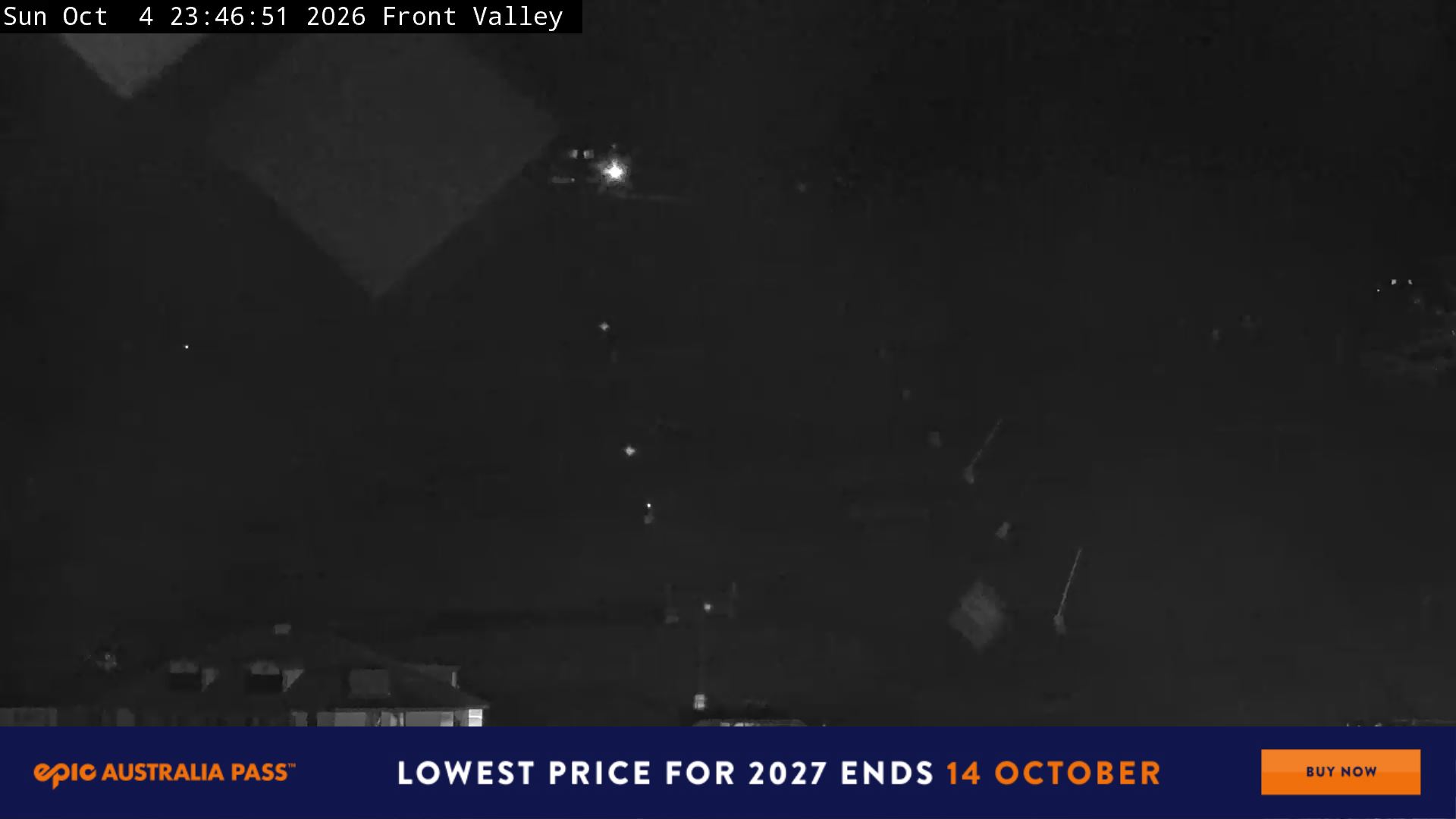 Perisher Mt Perisher snow cam captured at 4 October 2026 at 11:50 pm AEDT