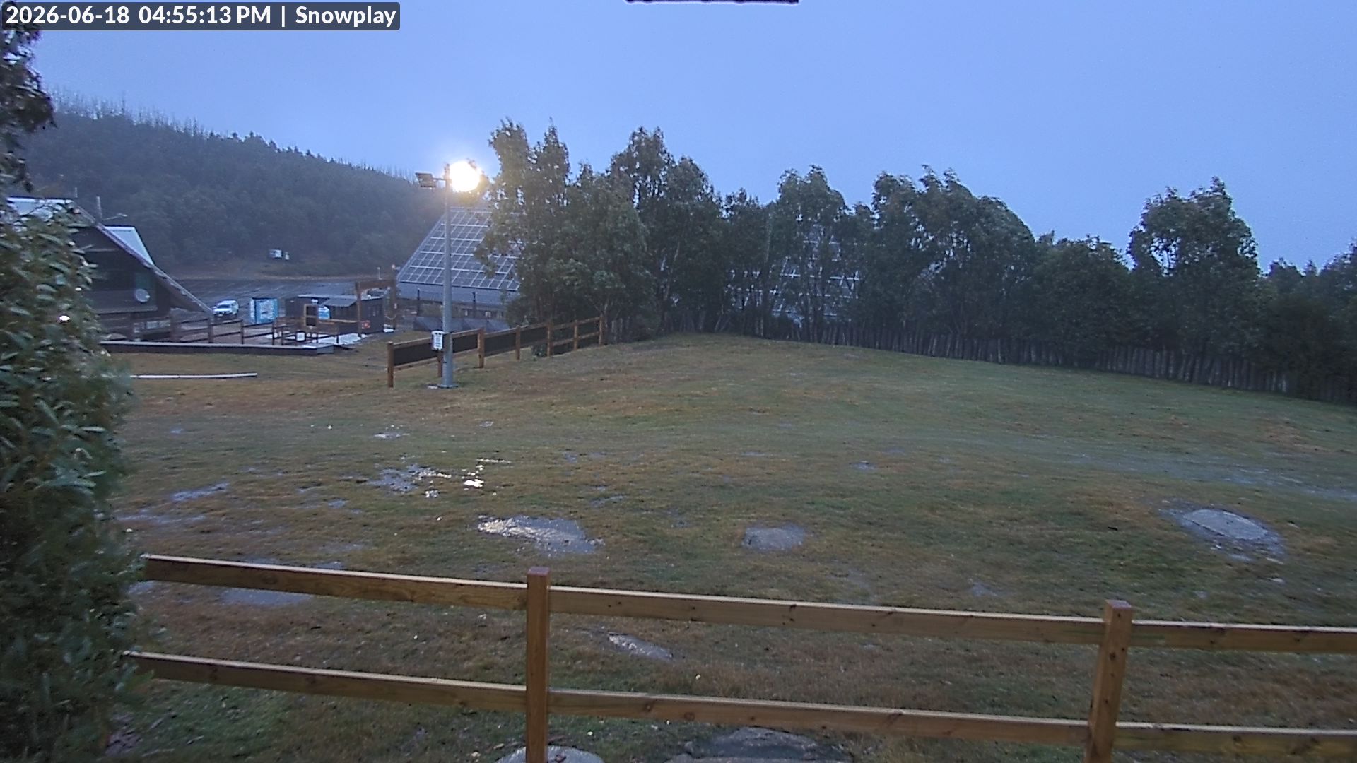 Lake Mountain Snow Play Area snow cam captured at 18 June 2026 at 4:55 pm AEST