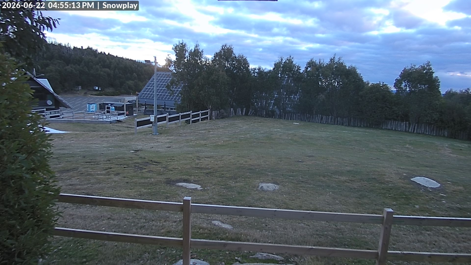 Lake Mountain Snow Play Area snow cam captured at 22 June 2026 at 4:58 pm AEST