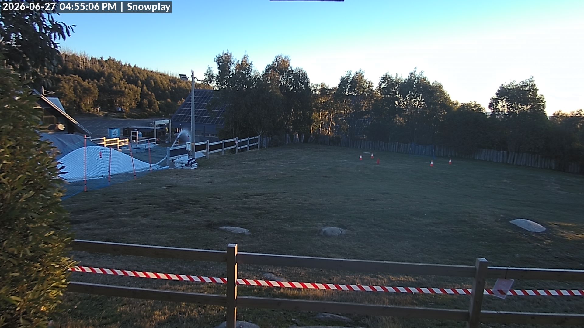 Lake Mountain Snow Play Area snow cam captured at 27 June 2026 at 4:56 pm AEST