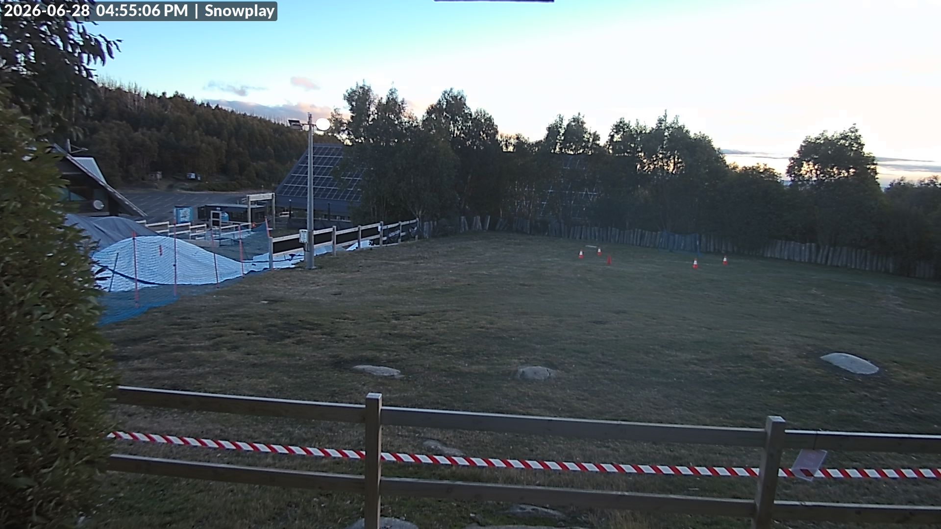 Lake Mountain Snow Play Area snow cam captured at 28 June 2026 at 4:55 pm AEST