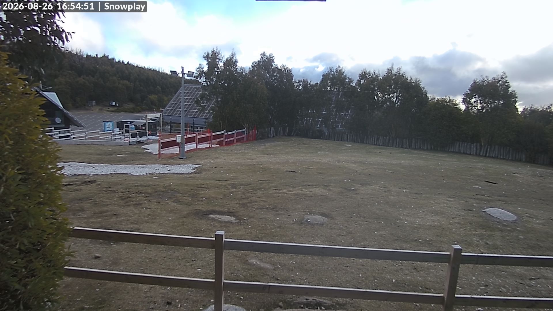Lake Mountain Snow Play Area snow cam captured at 26 August 2026 at 4:56 pm AEST