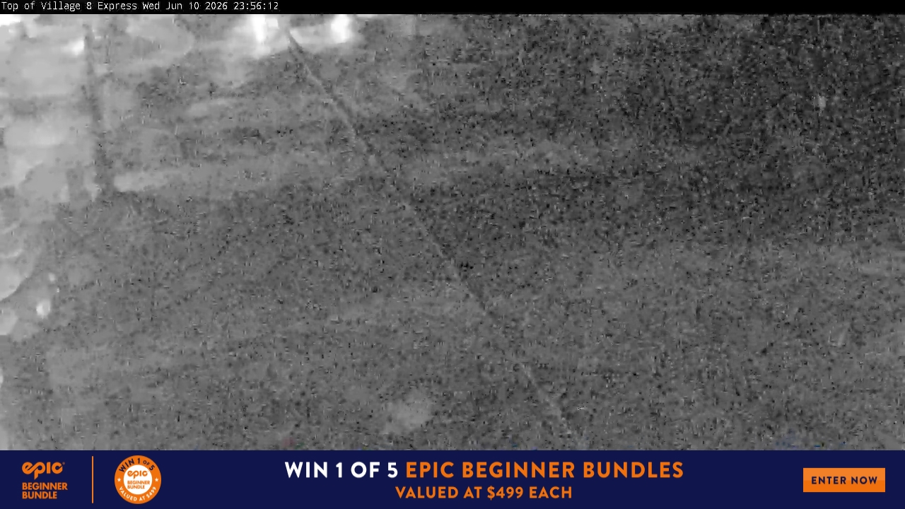 Perisher Village Eight snow cam captured at 10 June 2026 at 11:56 pm AEST