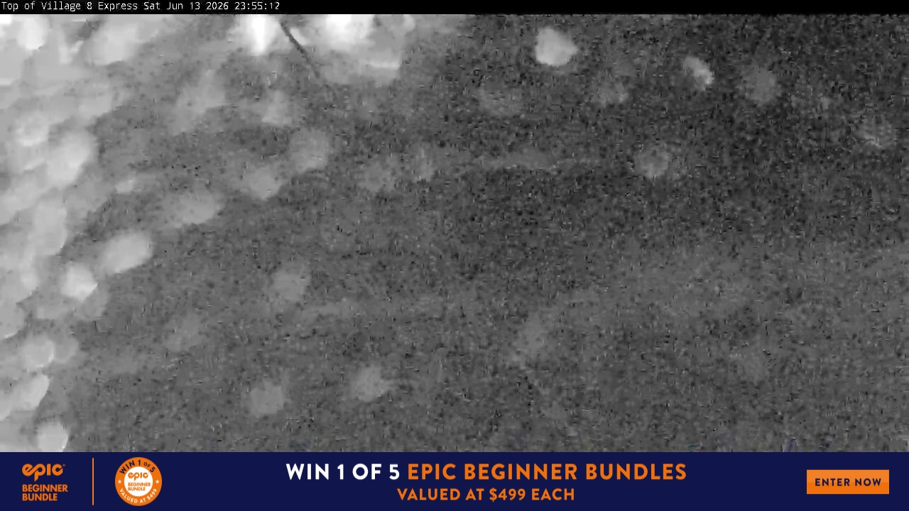 Perisher Village Eight snow cam captured at 13 June 2026 at 11:56 pm AEST