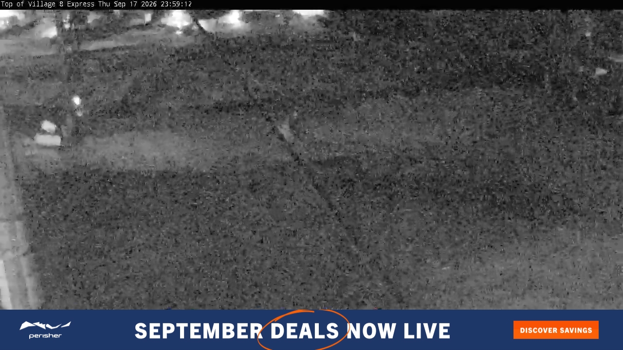 Perisher Village Eight snow cam captured at 17 September 2026 at 11:59 pm AEST