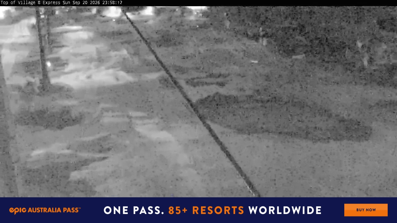 Perisher Village Eight snow cam captured at 20 September 2026 at 11:58 pm AEST