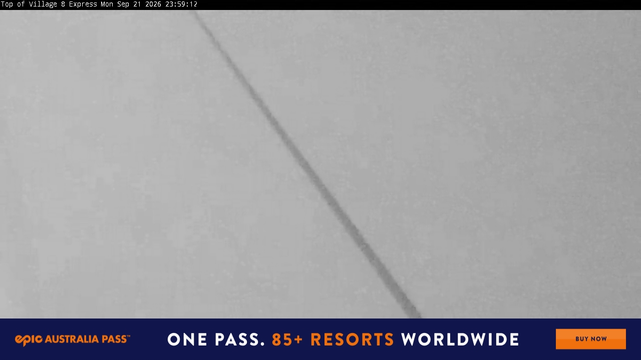 Perisher Village Eight snow cam captured at 21 September 2026 at 11:59 pm AEST