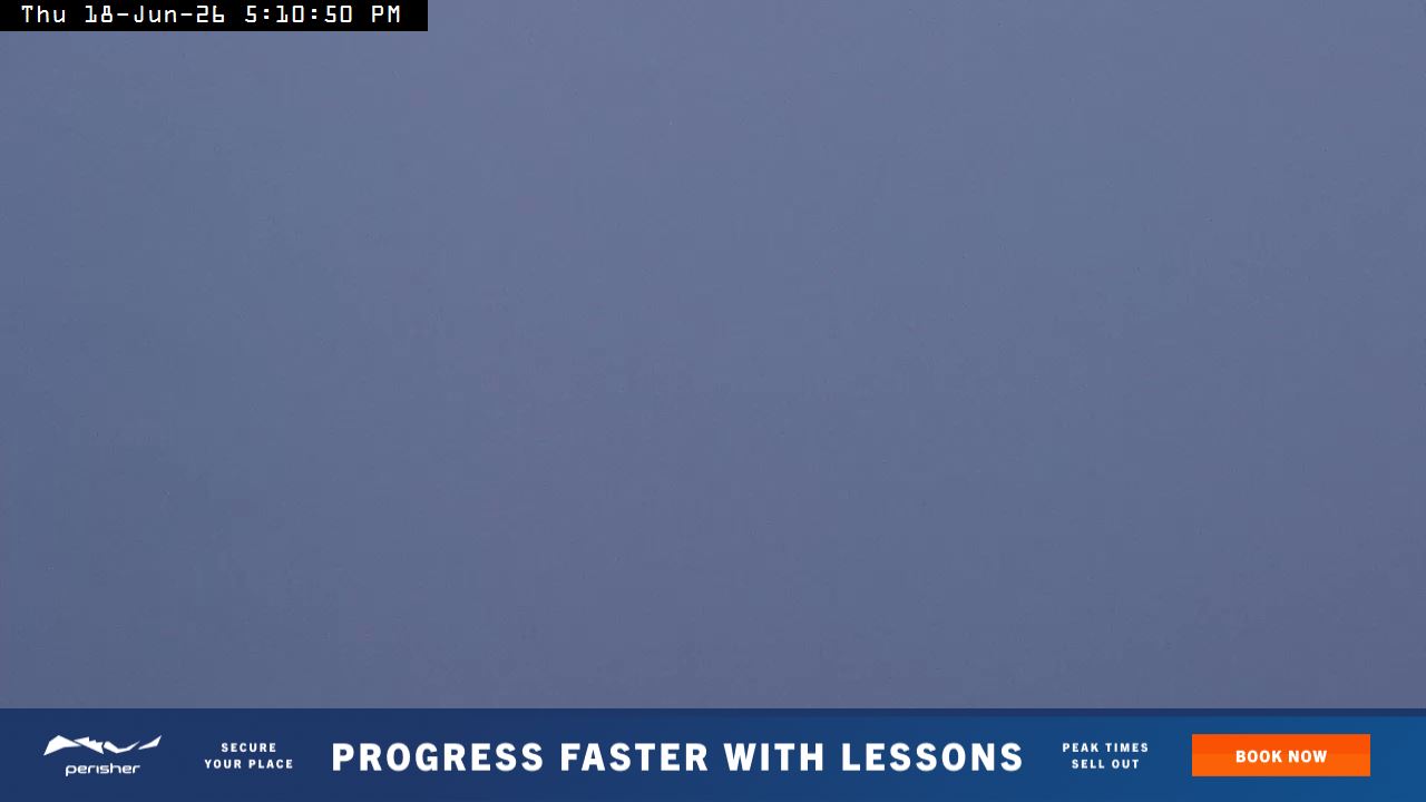 Perisher Mt Kosciuszko snow cam captured at 18 June 2026 at 5:12 pm AEST