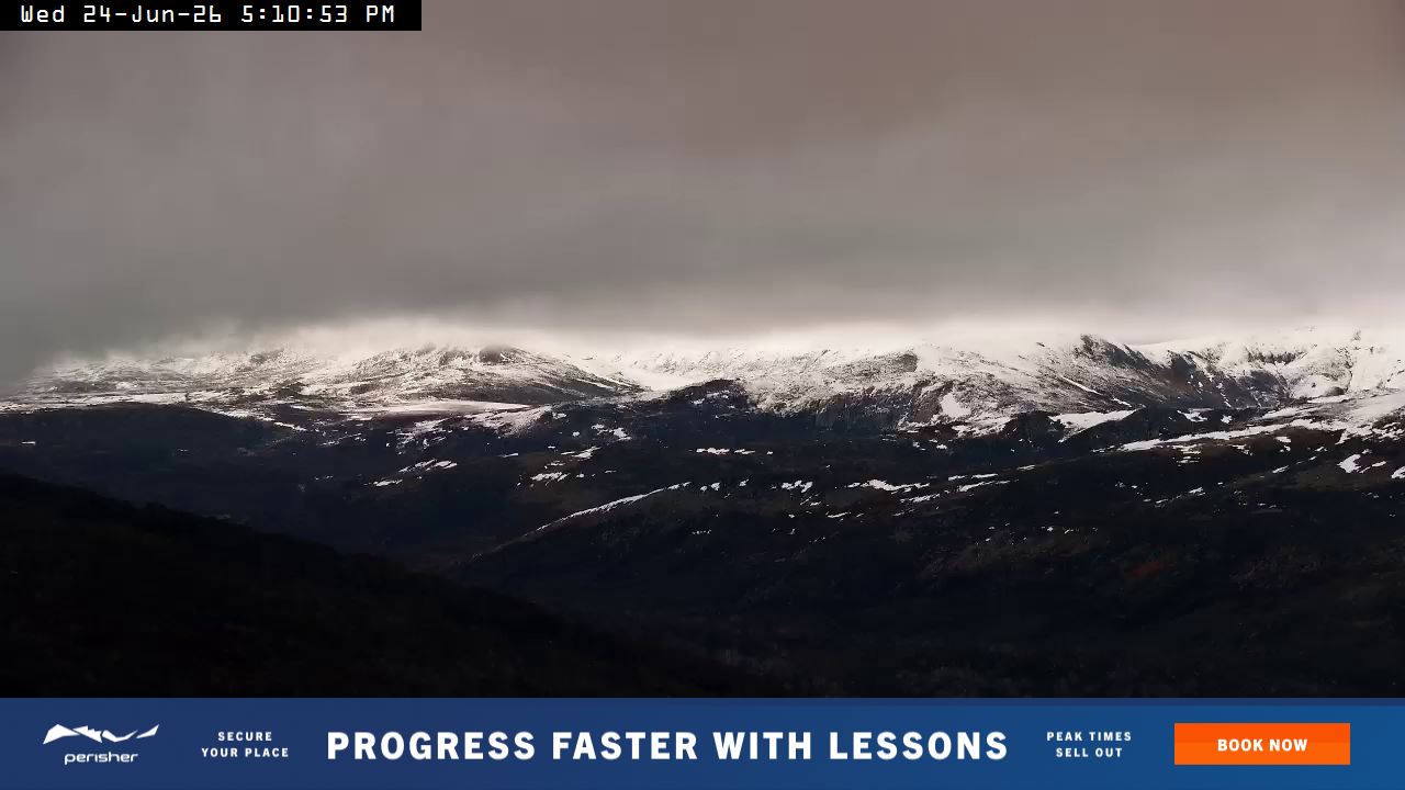 Perisher Mt Kosciuszko snow cam captured at 24 June 2026 at 5:16 pm AEST