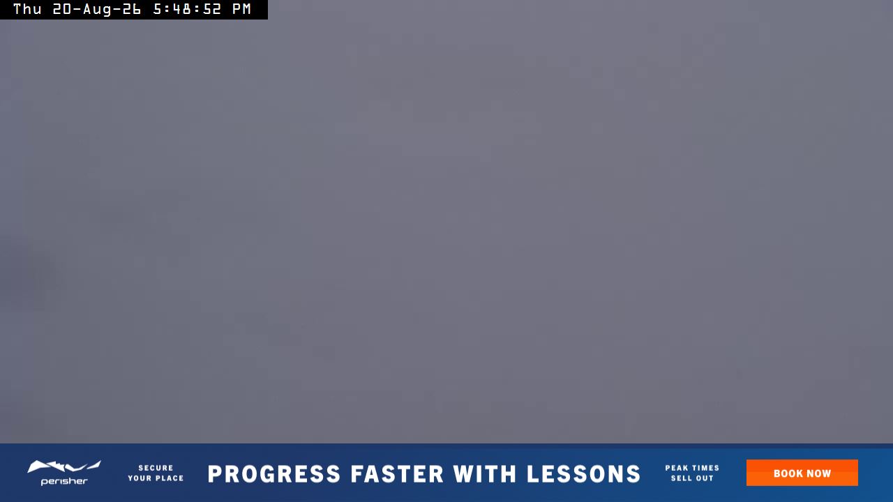Perisher Mt Kosciuszko snow cam captured at 20 August 2026 at 5:57 pm AEST