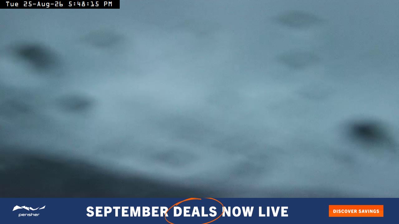Perisher Mt Kosciuszko snow cam captured at 25 August 2026 at 5:51 pm AEST