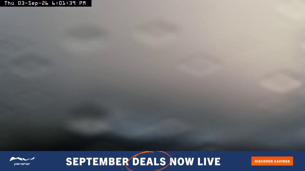 Perisher Mt Kosciuszko snow cam captured at 3 September 2026 at 6:02 pm AEST