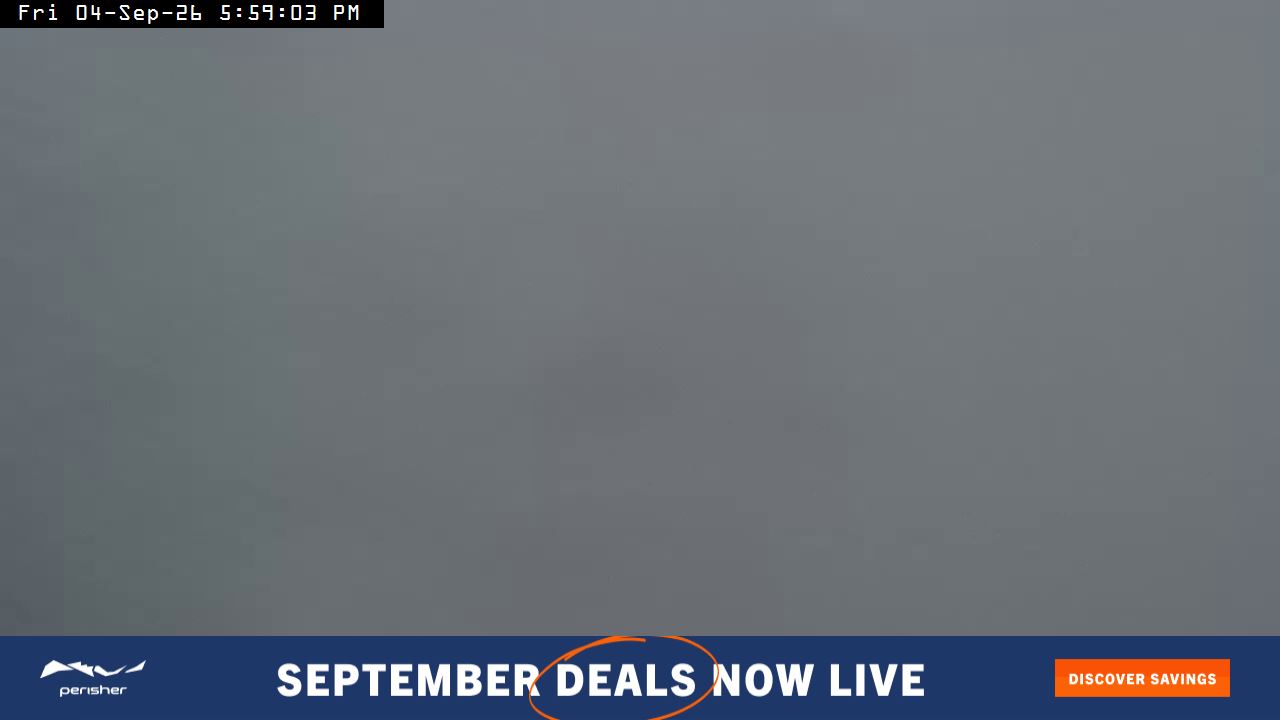 Perisher Mt Kosciuszko snow cam captured at 4 September 2026 at 6:03 pm AEST