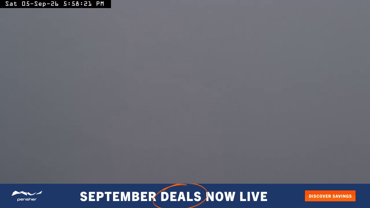 Perisher Mt Kosciuszko snow cam captured at 5 September 2026 at 5:59 pm AEST