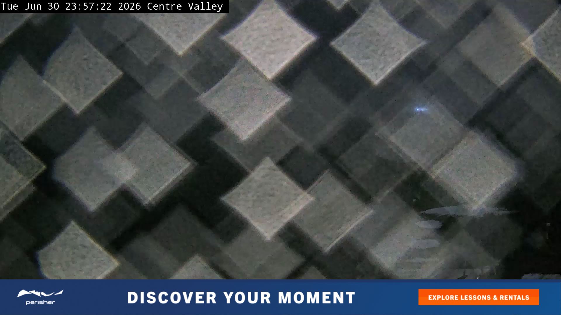 Perisher Centre Valley and Mt Perisher snow cam captured at 30 June 2026 at 11:59 pm AEST
