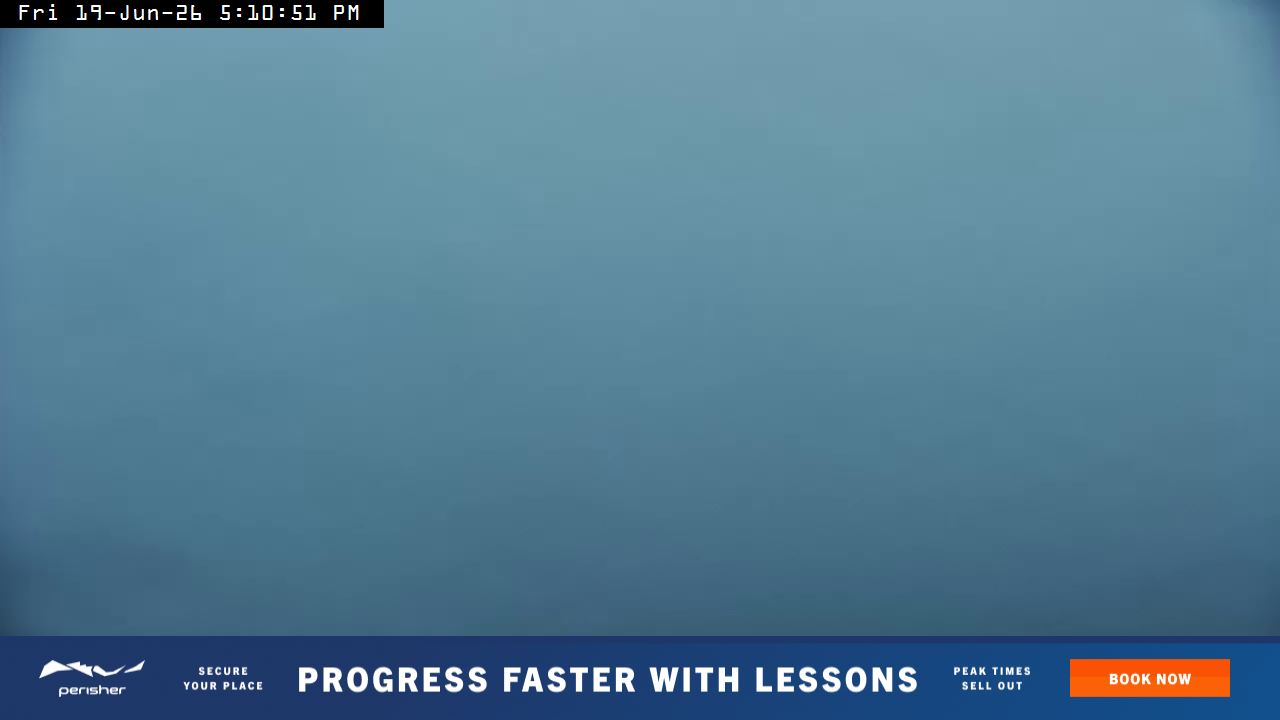 Perisher Top of Freedom snow cam captured at 19 June 2026 at 5:11 pm AEST