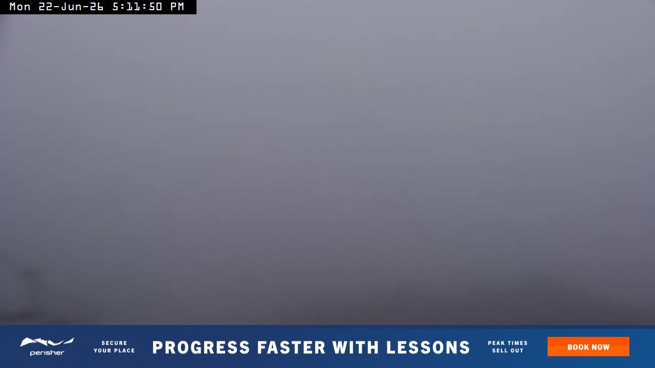 Perisher Top of Freedom snow cam captured at 22 June 2026 at 5:16 pm AEST