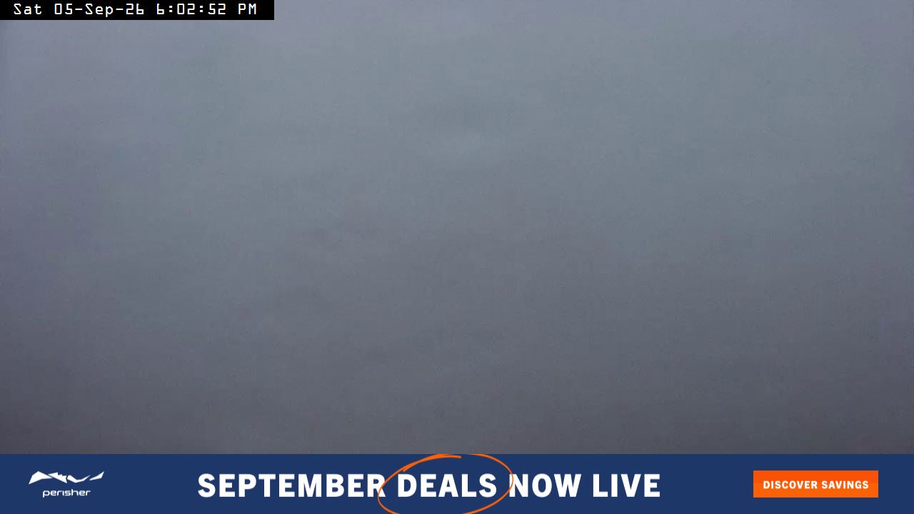 Perisher Top of Freedom snow cam captured at 5 September 2026 at 6:12 pm AEST