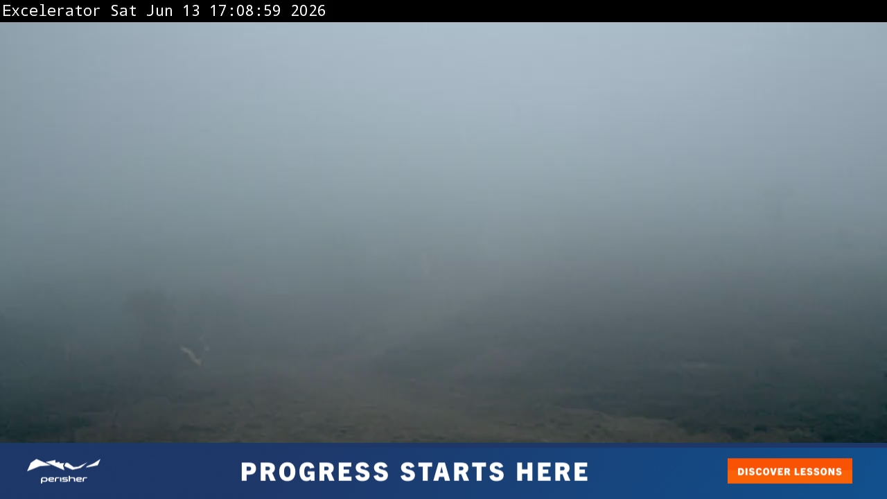 Perisher Excelerator snow cam captured at 13 June 2026 at 5:14 pm AEST