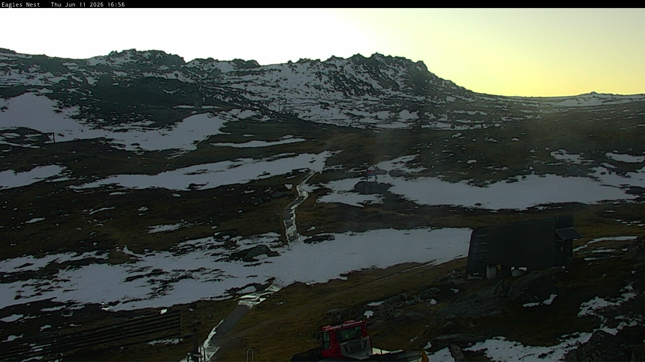 Thredbo Kosciuszko Walking Track snow cam captured at 11 June 2026 at 5:02 pm AEST