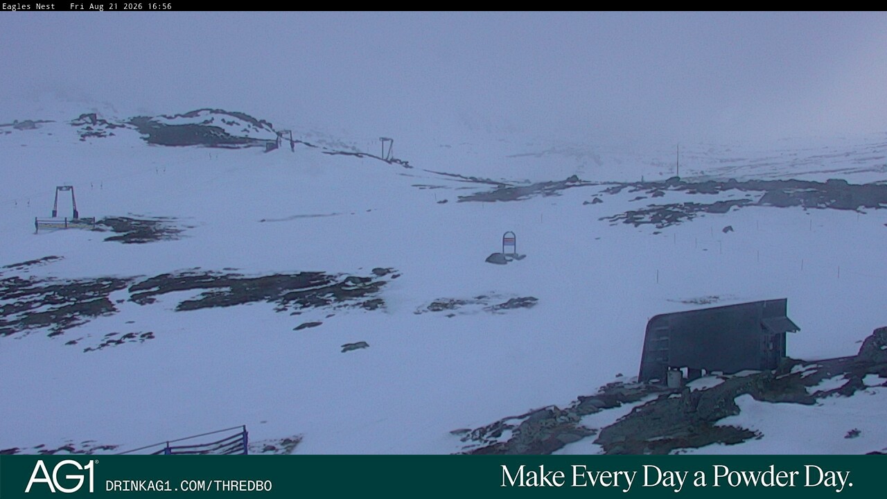 Thredbo Kosciuszko Walking Track snow cam captured at 21 August 2026 at 5:03 pm AEST