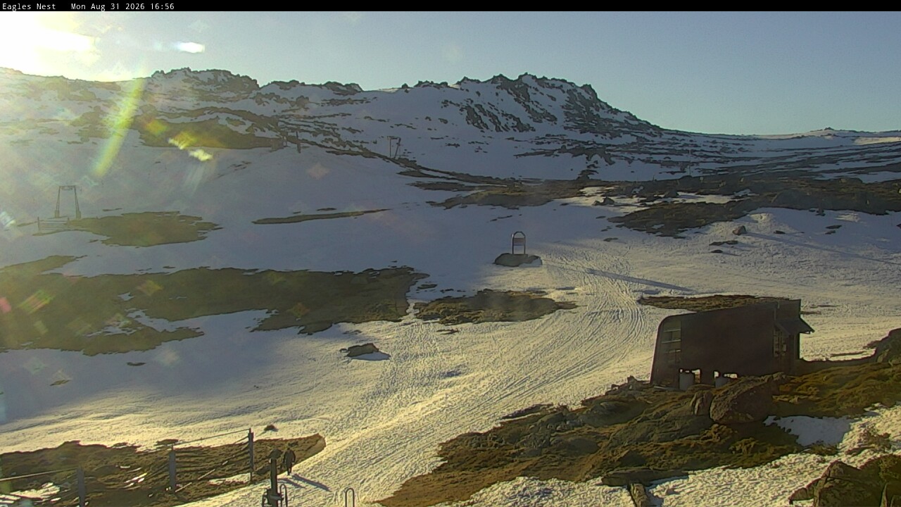 Thredbo Kosciuszko Walking Track snow cam captured at 31 August 2026 at 5:02 pm AEST