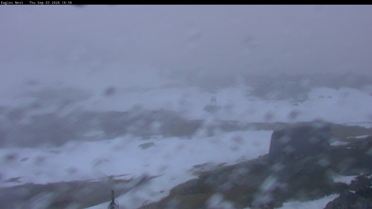Thredbo Kosciuszko Walking Track snow cam captured at 3 September 2026 at 4:56 pm AEST