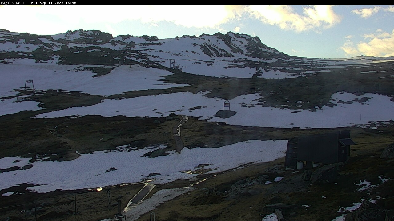 Thredbo Kosciuszko Walking Track snow cam captured at 11 September 2026 at 5:04 pm AEST