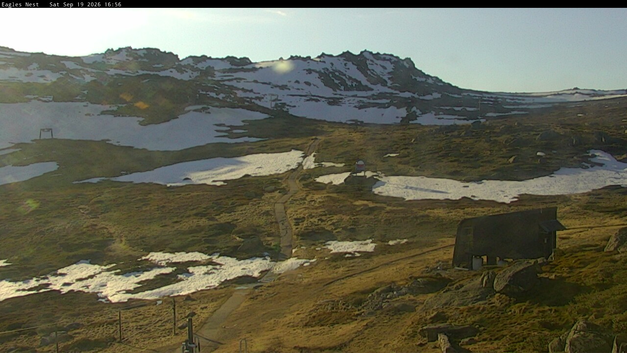 Thredbo Kosciuszko Walking Track snow cam captured at 19 September 2026 at 5:07 pm AEST