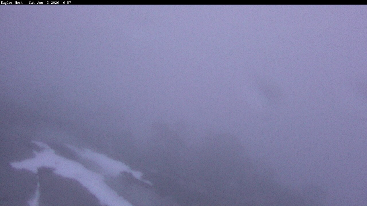 Thredbo Central Spur snow cam captured at 13 June 2026 at 5:02 pm AEST