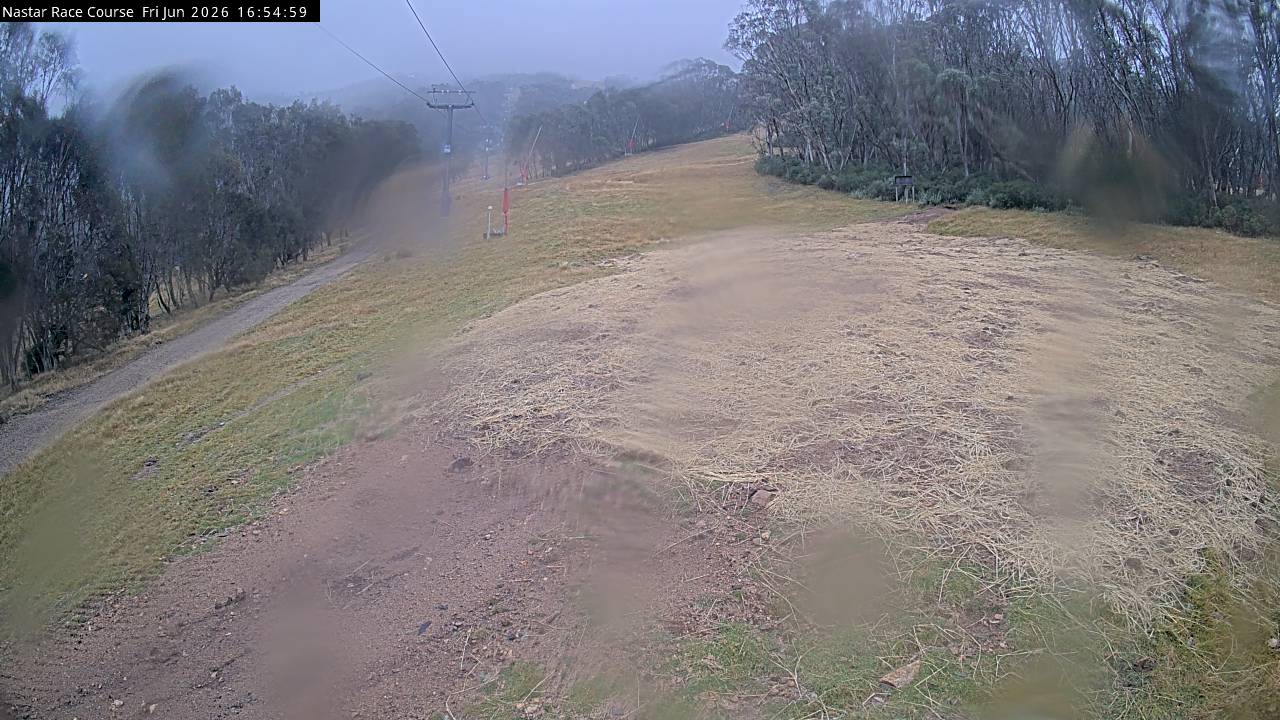 Thredbo Mid-Mountain snow cam captured at 19 June 2026 at 4:57 pm AEST